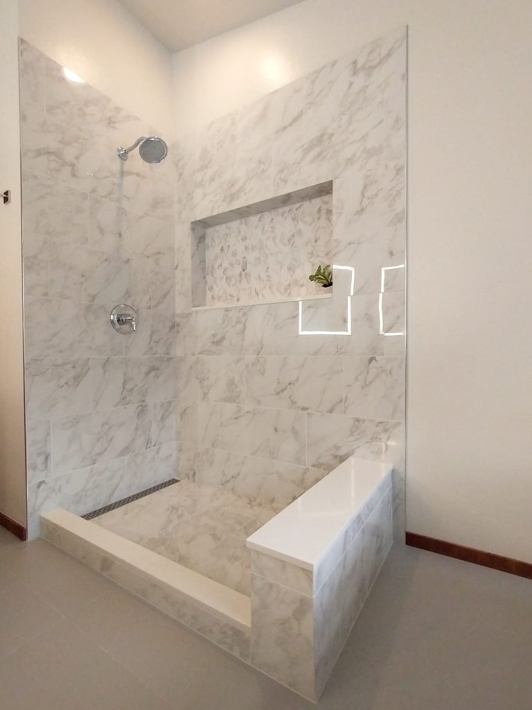 Modernizing Portland Craftsman bathroom with updated shower