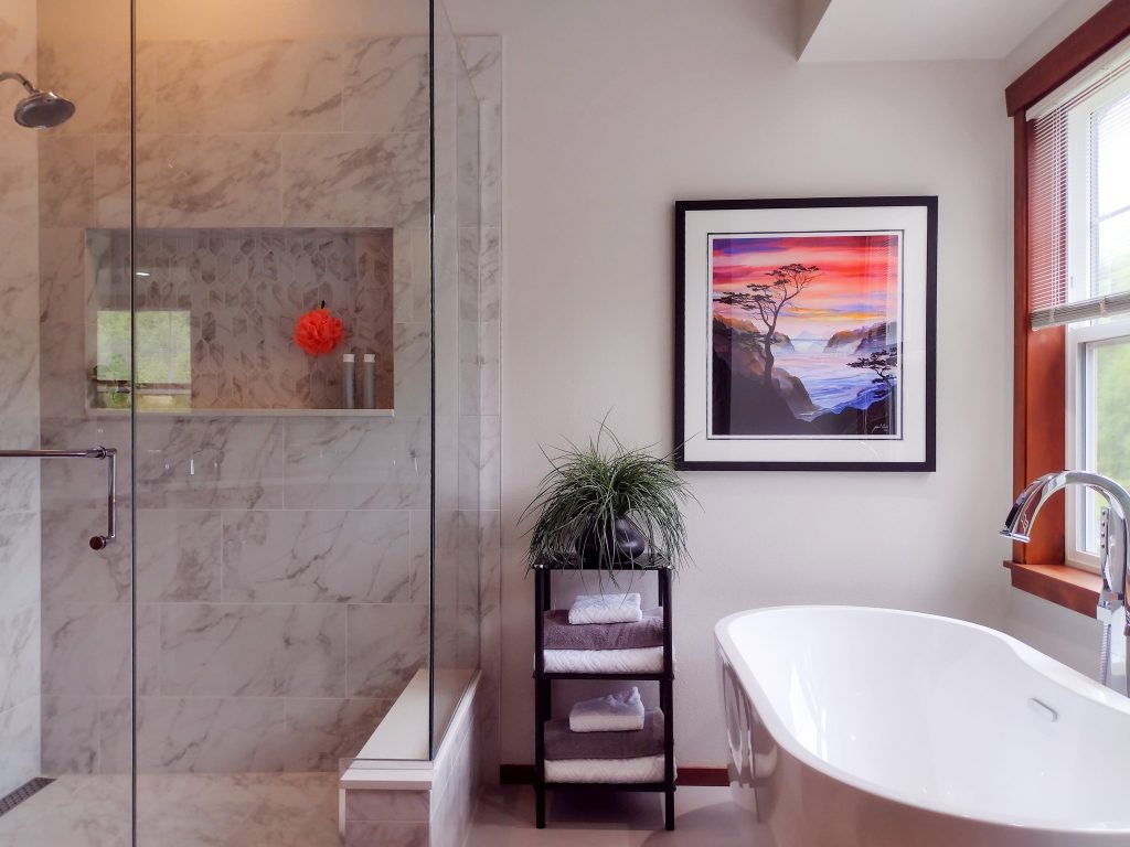 Craftsman style bath remodel Portland OR